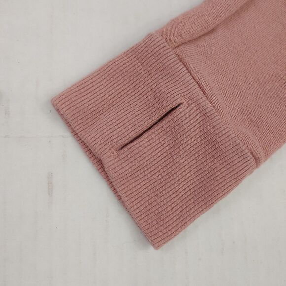 Splendid Womens Cropped Hoodie FUZZY Pink Long Sleeve Thumbholes Raw Hem Small - Picture 6 of 11